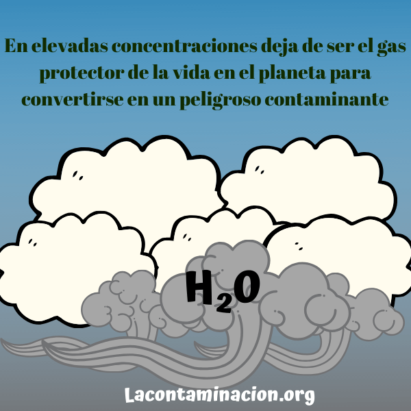 vapor de agua gases invernaderos