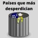 Países que más desperdician comida