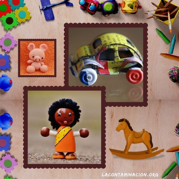 juguetes de material reciclado