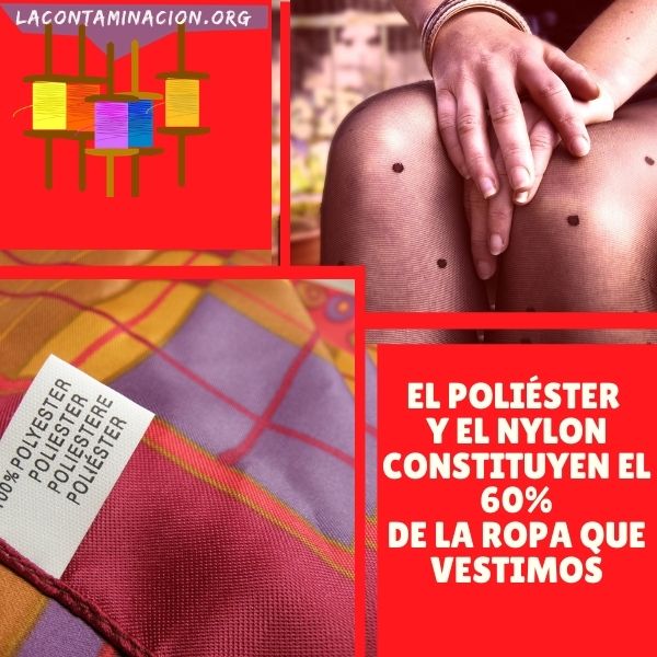 ropa de poliéster y nylon