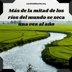 Más de la mitad de los ríos del mundo se seca una vez al año